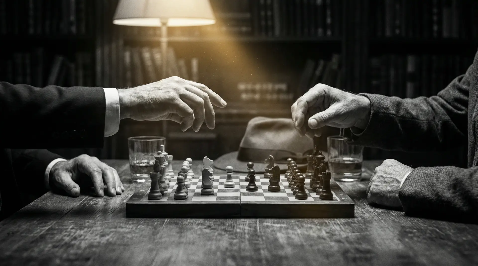 外围是什么意思 艺术探索系列 - 非线性叙事，棋盘上的对弈象征命运的交错